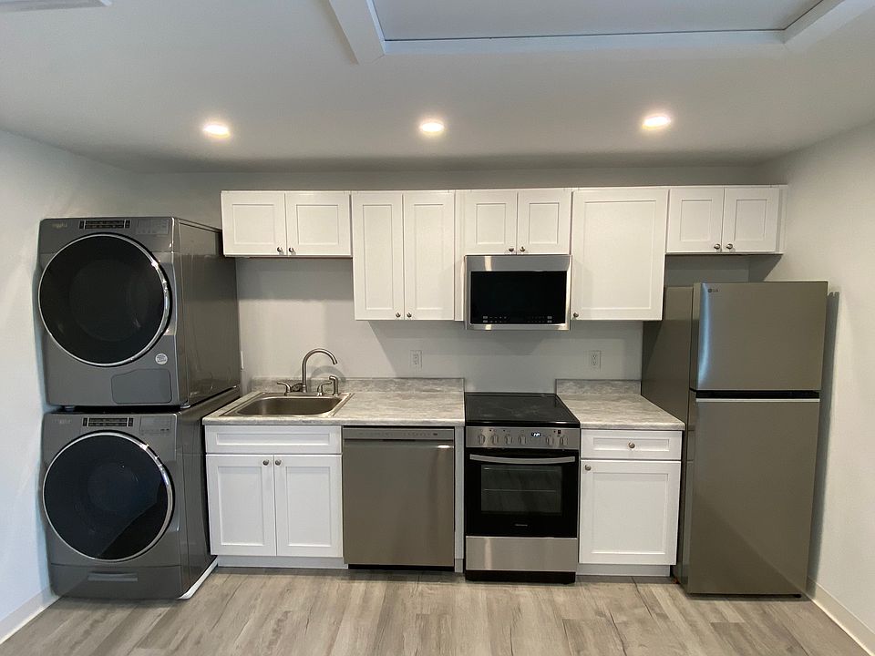 new kitchen and laundry in unit