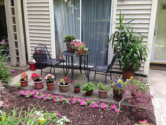 Patio with sliding doors