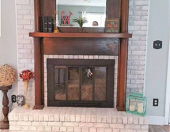 Fire Burning Fireplace