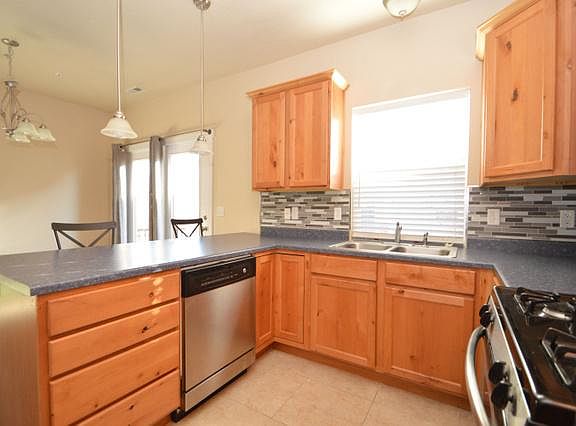 Kitchen bar provides extra seating