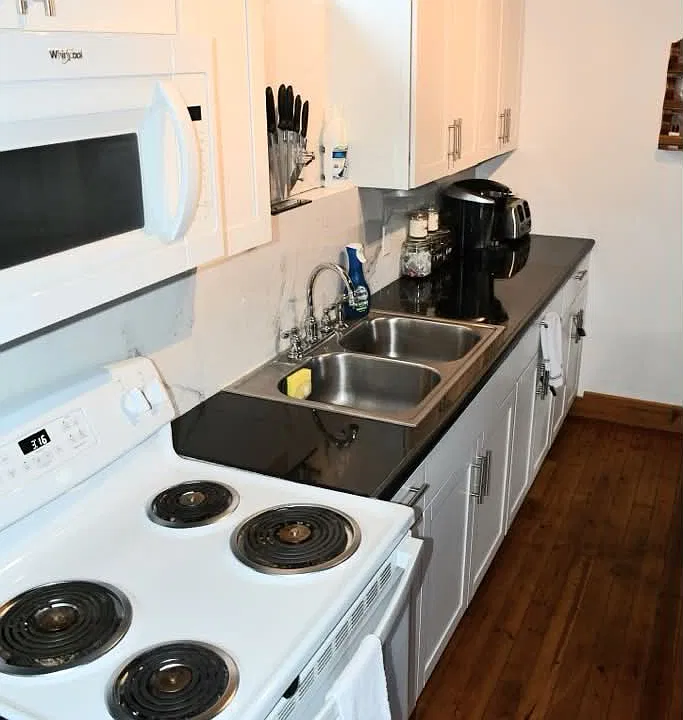 Black Granite Tile Countertop