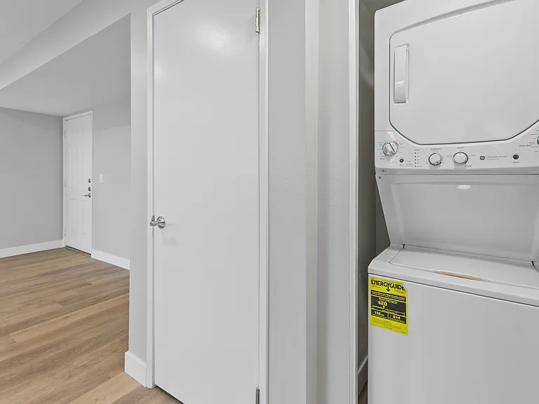 Enjoy the ease of in-home laundry.