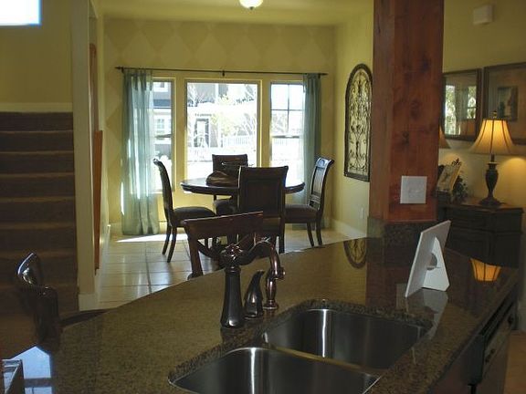 Dining area overlooks park