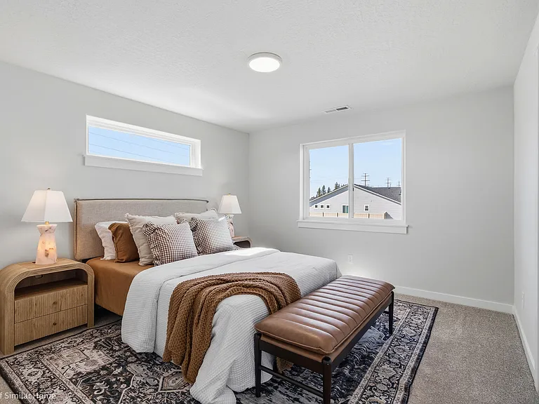 Sample bedroom photo. Actual room will have (2) Twin Beds