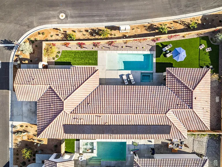 Aerial View of House