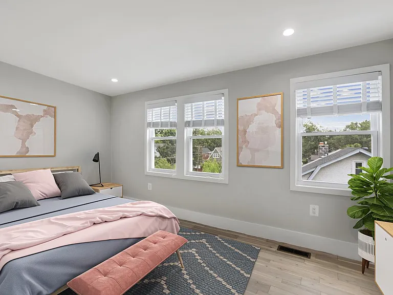 Bedroom 4. This image shows a virtually furnished space. Bedrooms come unfurnished.