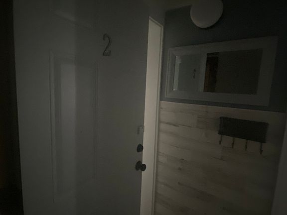 Hallway to bathroom