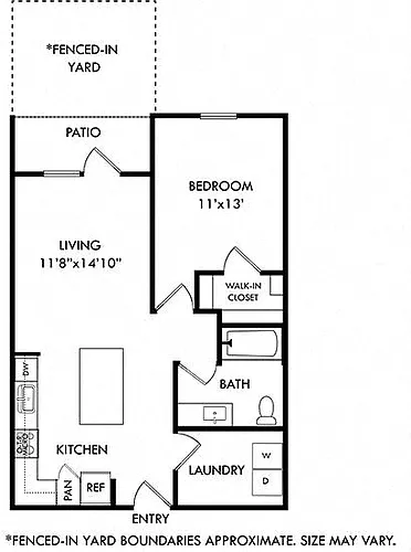 Floor plan Barkley with Fenced-in Yard