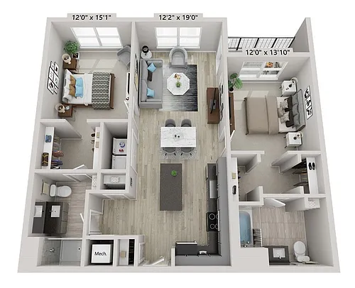 Floor plan B1A