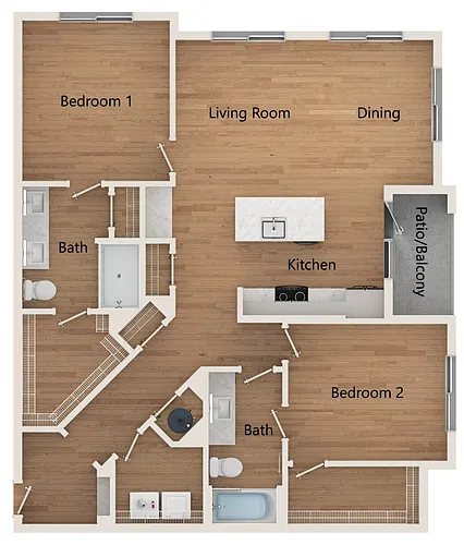 Floor plan B2A