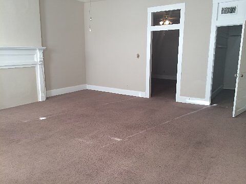 Huge Master Bedroom with walk-in closet & faux fireplace