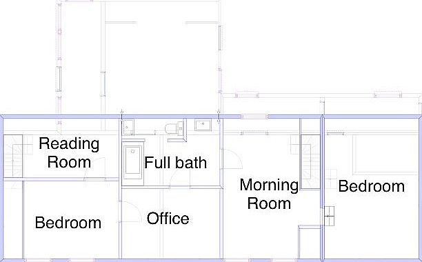 Second level floor plan 