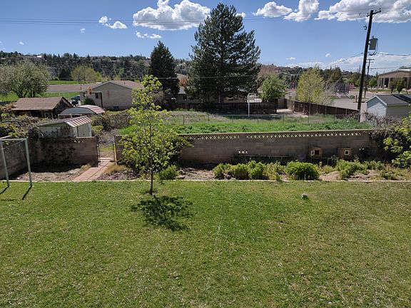 Fenced backyard