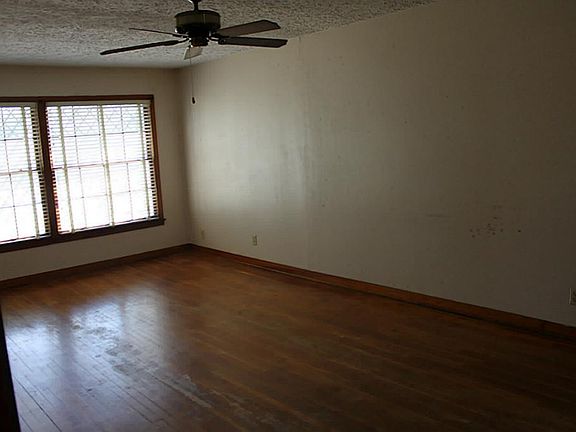 Nice living room with original hardwood floors