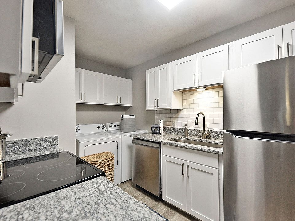Kitchen with granite counters and stainless appliances