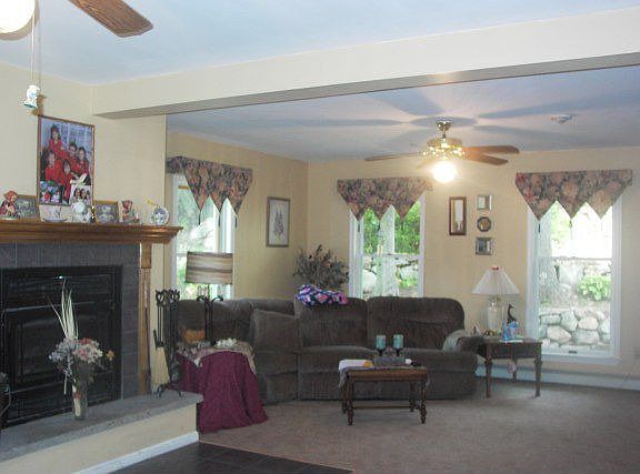 Livingroom Wood burning Fireplace with 5000 BTU blower