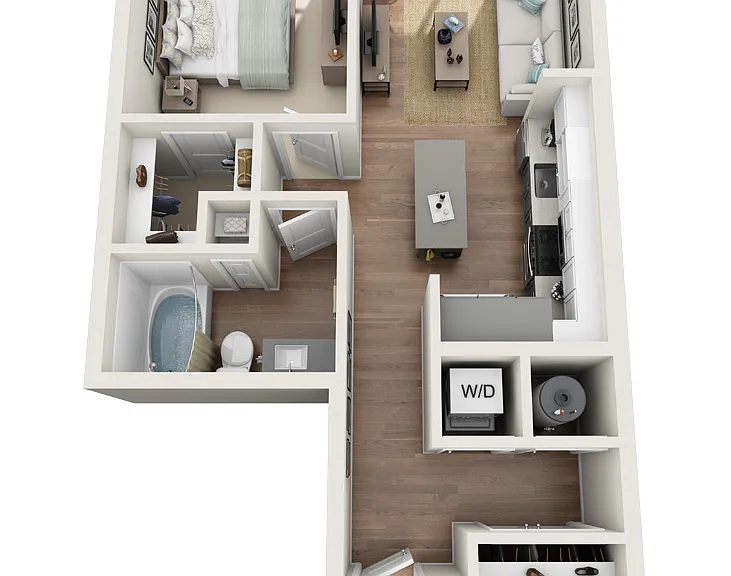 The Sawyer Providence Farm - A1 - 1 Beds - 1 Baths - 630 Sq. ft.
