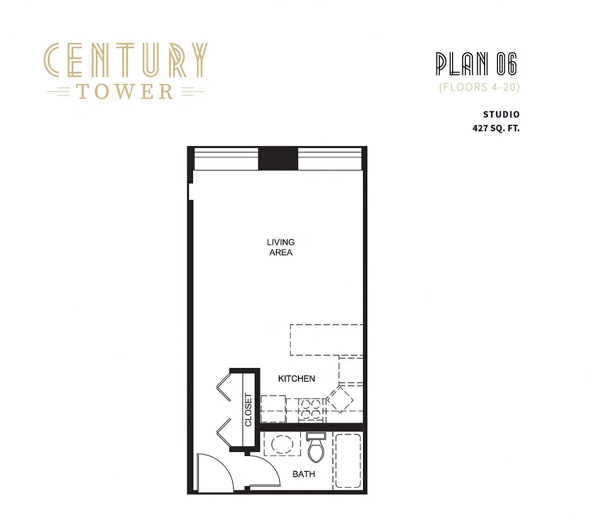 Floor plan Studio 06