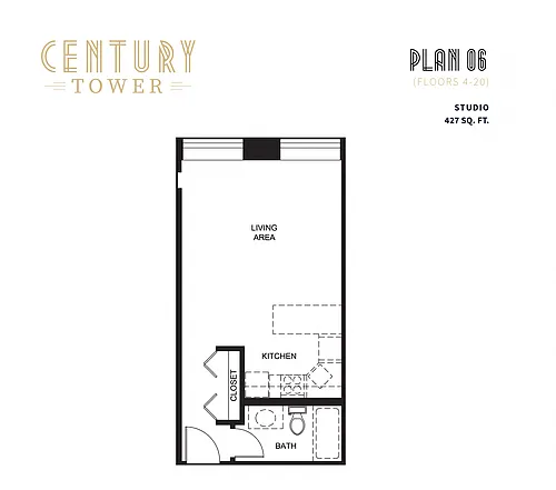 Floor plan Studio 06