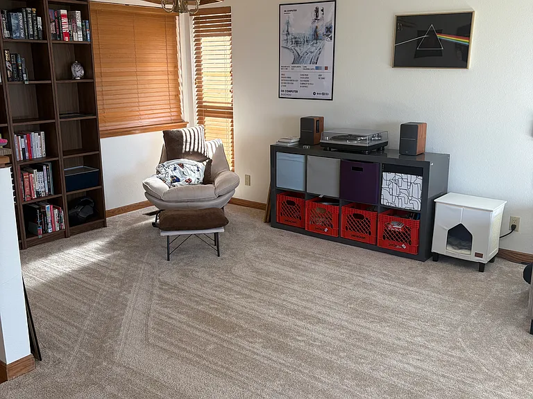 other side of living room - currently an unused reading area.
