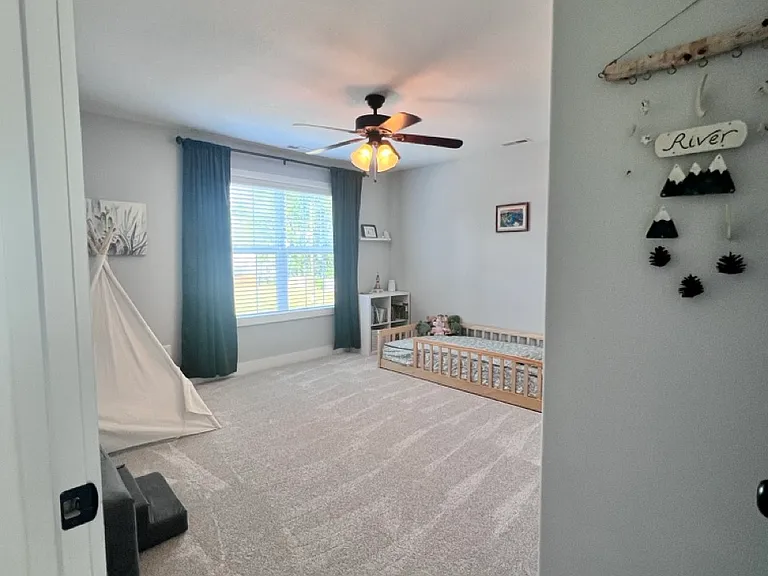 Upstairs secondary bedroom, front of house