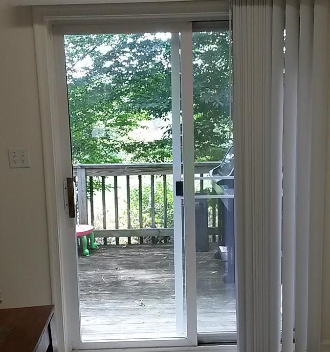 Deck off kitchen.