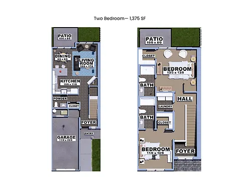 Floor plan 2 bed