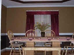 Seperate dining room off of kitchen and living room.