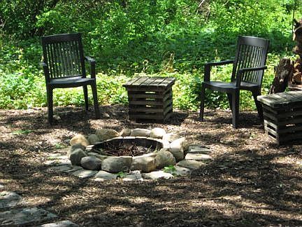 relax by your outdoor fire ring