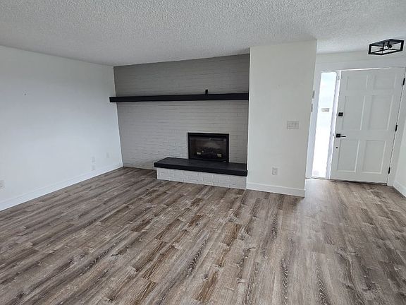 electric fireplace in living room