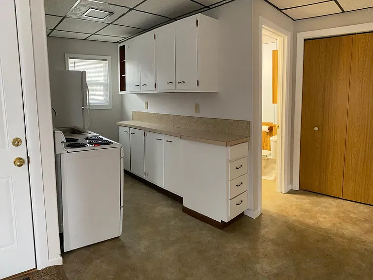 Kitchen and hallway