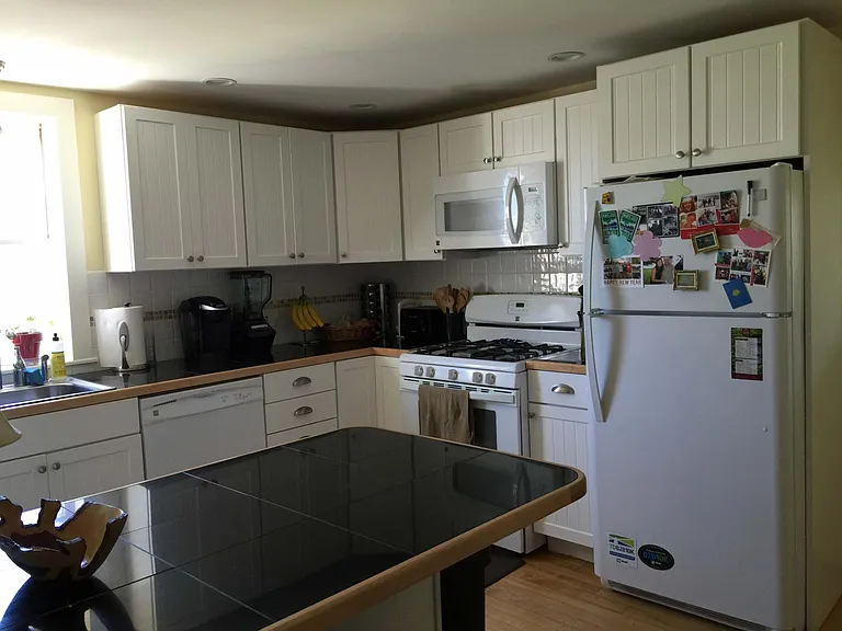 Kitchen with gas stove