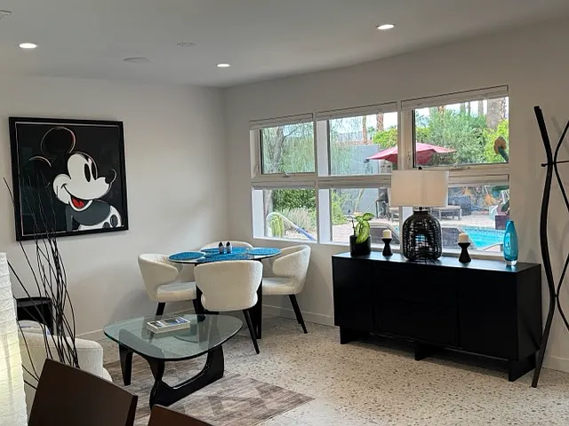 Den / Dining view to pool.