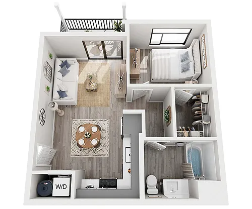 Floor plan 1X1