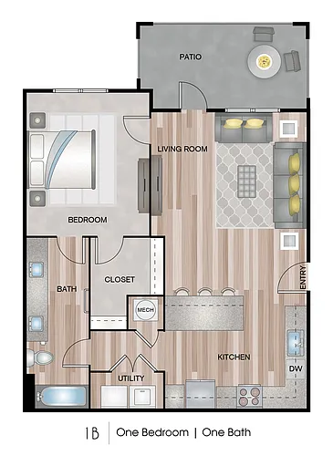 Floor plan 1B