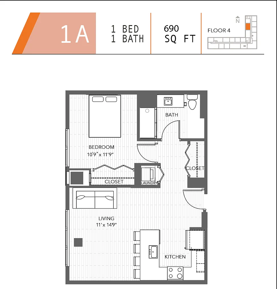 Floor plan 1A
