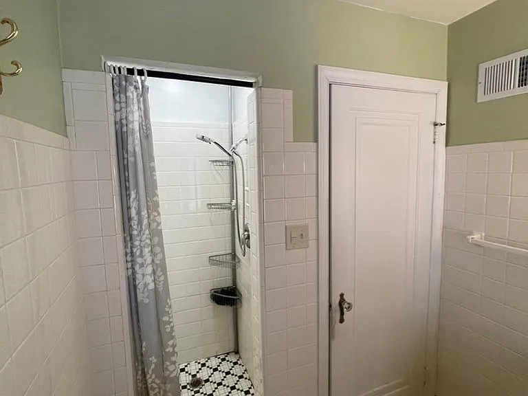 Second floor bathroom shower