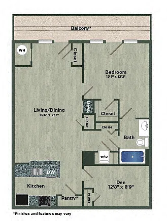 Floor plan 1 Bed 1 Bath I