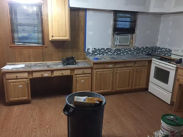 kitchen before it was actually done