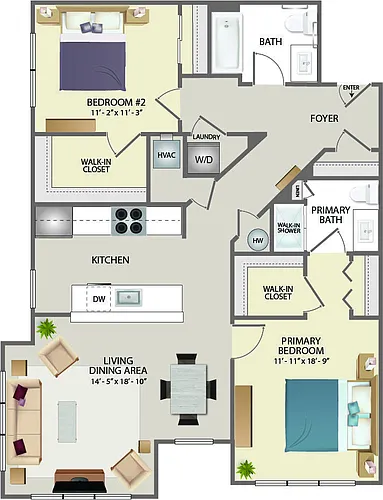 Floor plan Locust Classic