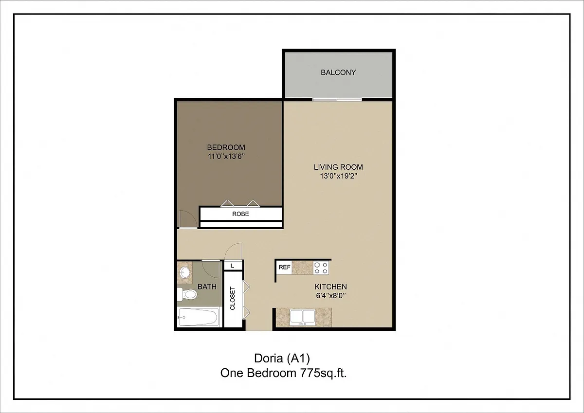 Floor plan Doria (A1)