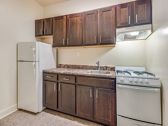 Partially renovated kitchen