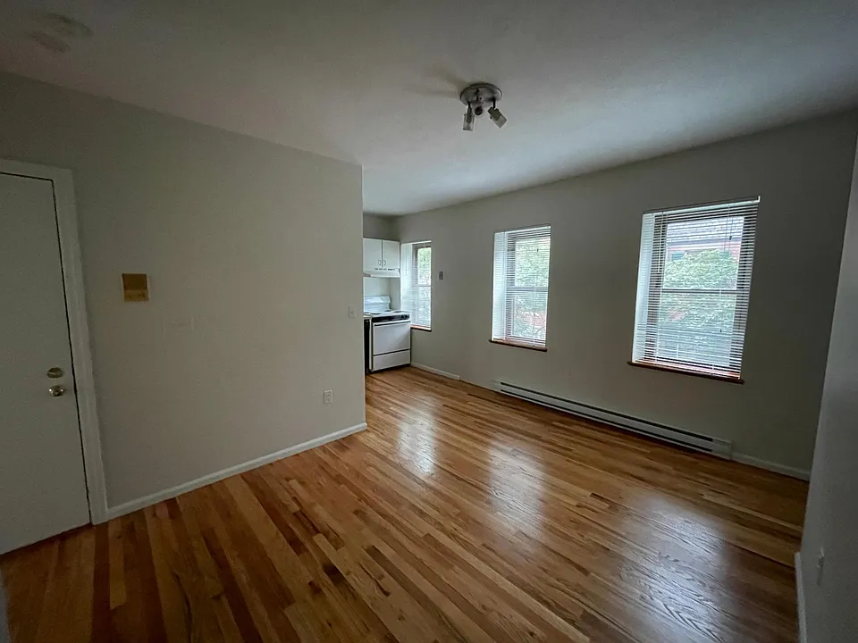 Living Room / Entry door at left