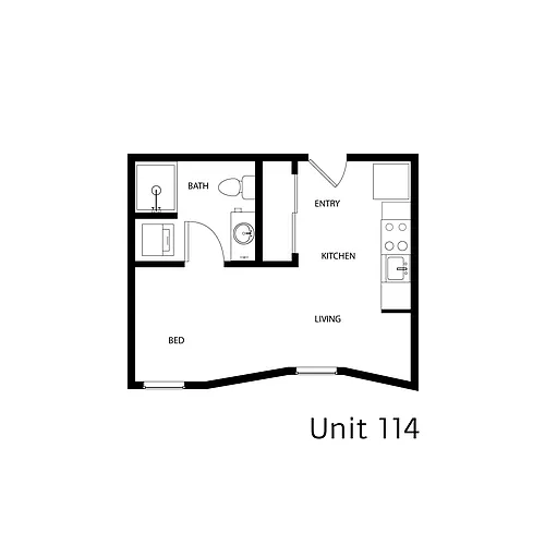 Floor plan Studio - Type 5