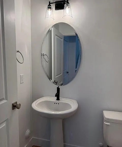 Bathroom down stairs.