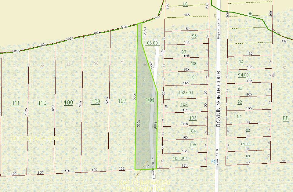 plat for lot 2 Bay to Breake
