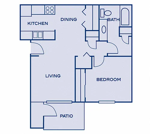 Floor plan One Bedroom