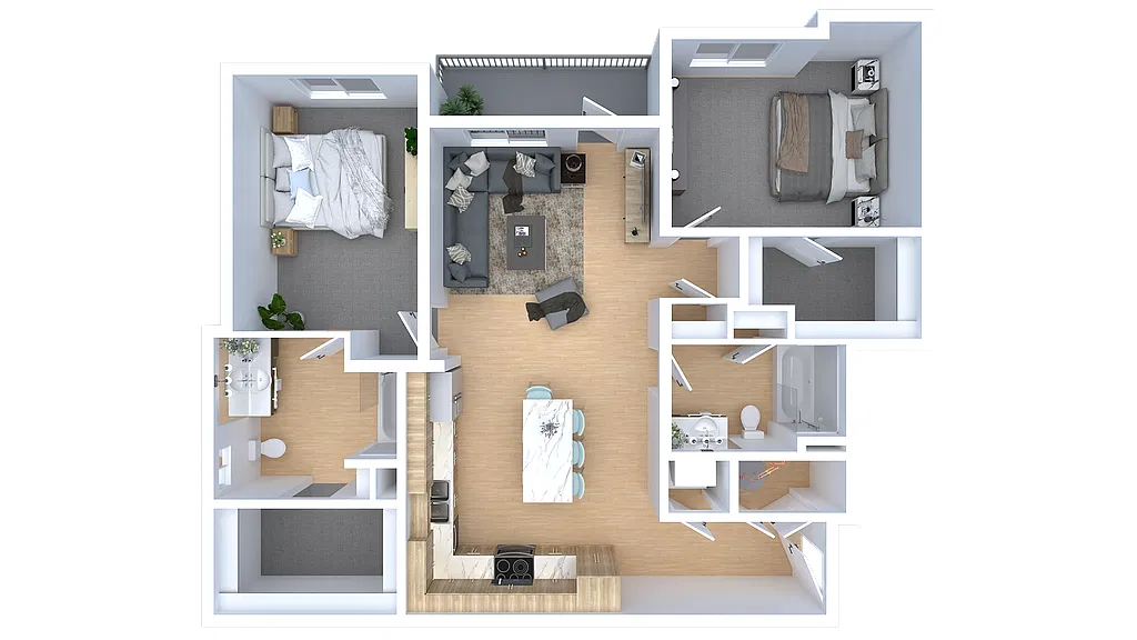 Floor plan 2 Bedroom