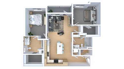 Floor plan 1 Bedroom