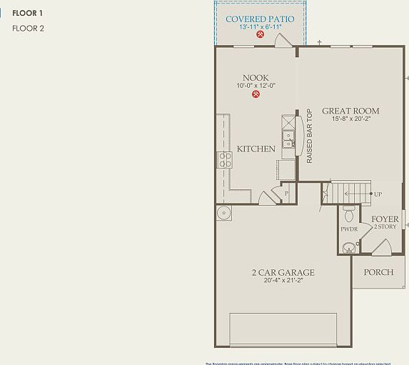 Springfield Floor Plan, Quick Move-in Home, Floor 1